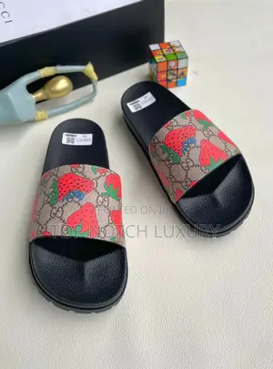 Original Gucci Strawberry Slides Men Women *