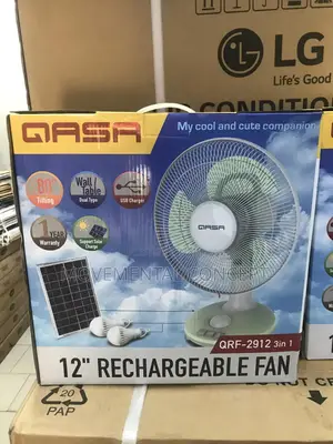 Qasa 12”Rechargeable Fan QRF-2912 3in1