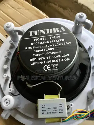Tundra 40watts 8" Ceiling Speaker