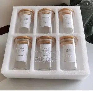6 Sets Glass Jar