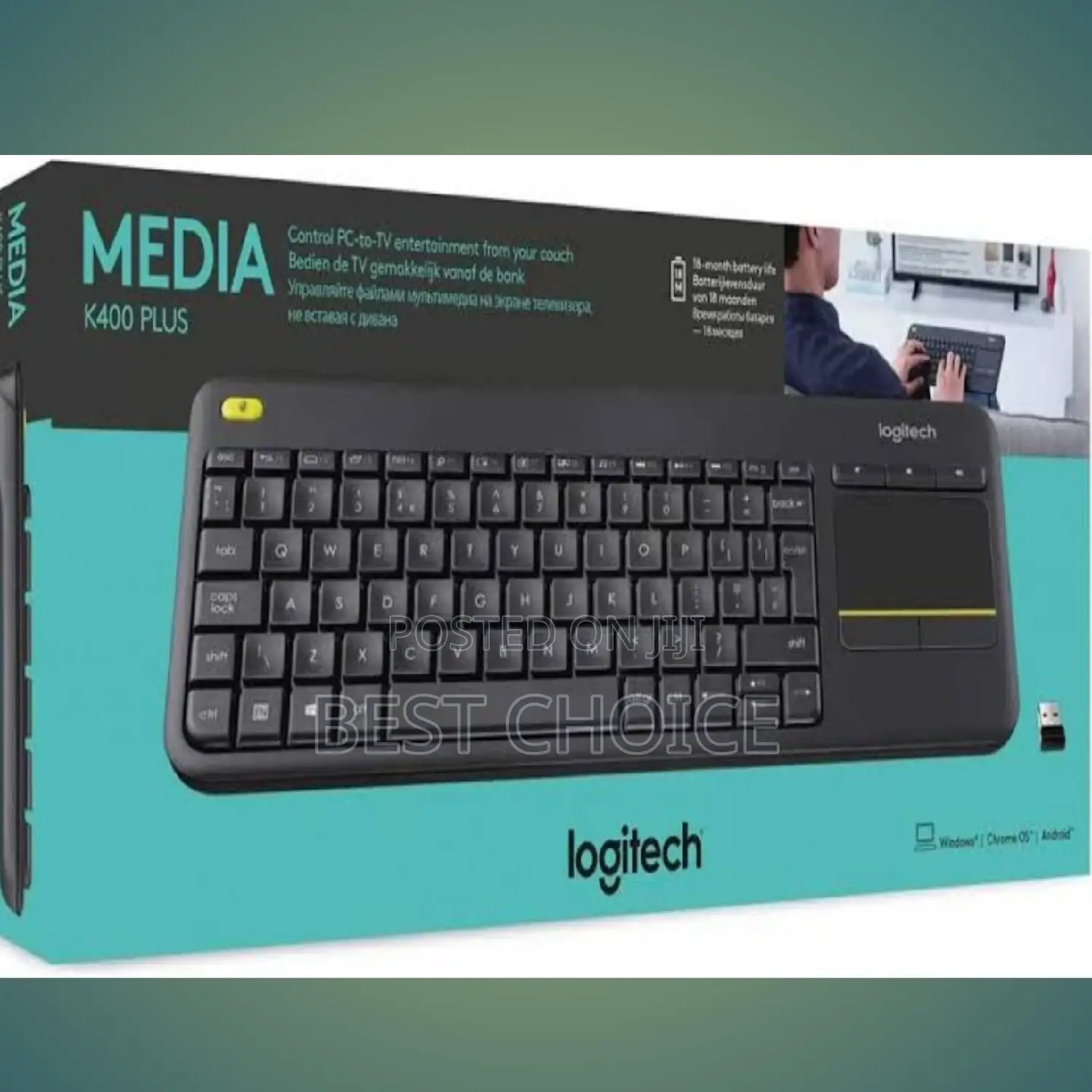 Logitech Plus Touchpad Keyboard for TV Connected PC