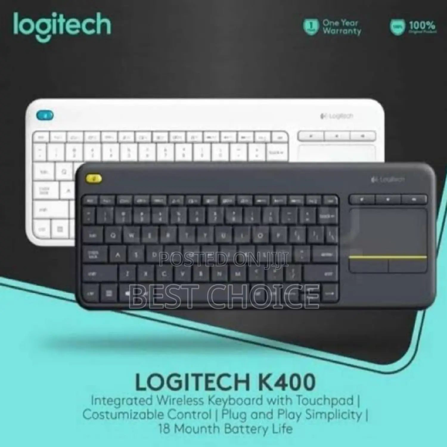 Logitech Plus Touchpad Keyboard for TV Connected PC