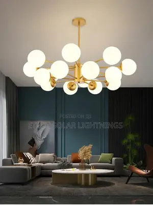 Modern Gold Living Room Bedroom Nordic Chandelier Light
