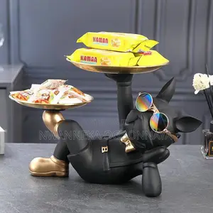 Bulldog Animal Figurines Cool Dog Statue