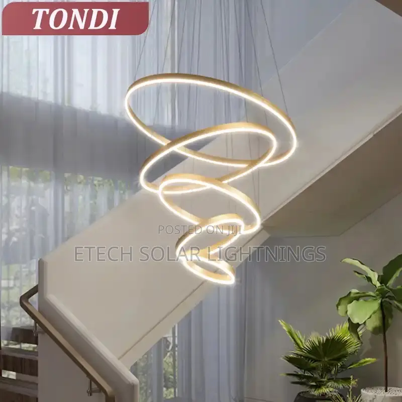 Modern Chandelier Led Ring Circular Ceiling Dropping Light