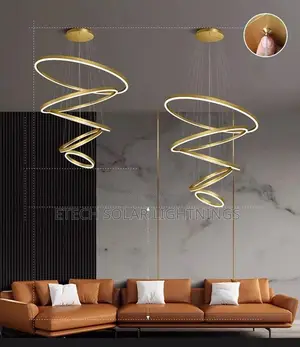Modern Chandelier Led Ring Circular Ceiling Dropping Light