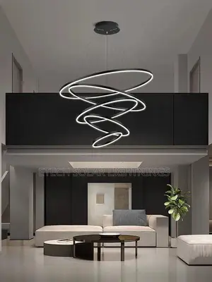 Modern 5 Ring Led Ceiling Chandelier for Living Room