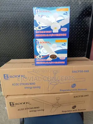 Sonik 56" AC/DC Ceiling Fan With Remote Control