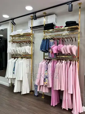 Stainless Steel Bridal Boutique Clothing Rack