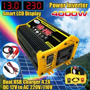 Compact Powerful: 4000W Peak Portable Inverter (DC to AC)