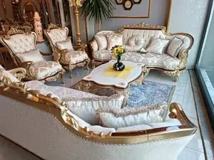 Quality Luxury Turkey Royal Sofa Chair With Center Table