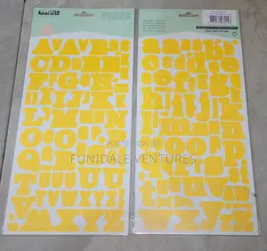 Uppercase And Lower Case Alphabet Stickers
