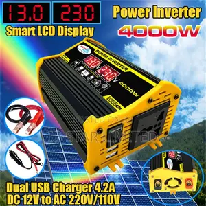 4000watts Portable Inverter Converts 12V DC to Usable AC
