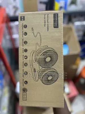 Konfulon Twin-Head Rotatable in-Car USB Fan S