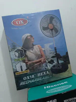 Long Lasting Hours of Cool Breeze Ox Rechargeable Fan