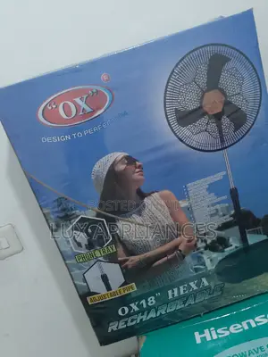 Long Lasting Hours of Cool Breeze Ox Rechargeable Fan