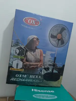 Durable and Convenient Rechargeable Standing Fan