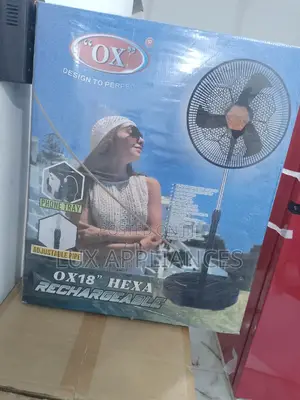 Adjustable Height Ox Rechargeable Fan