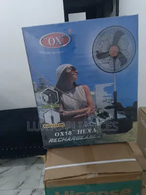 OX 18 Inches Standing Durable Rechargeable Fan