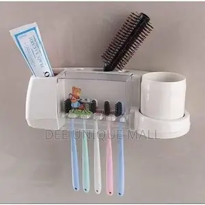 Wall Mounted Toothbrush and Toothpaste Holder