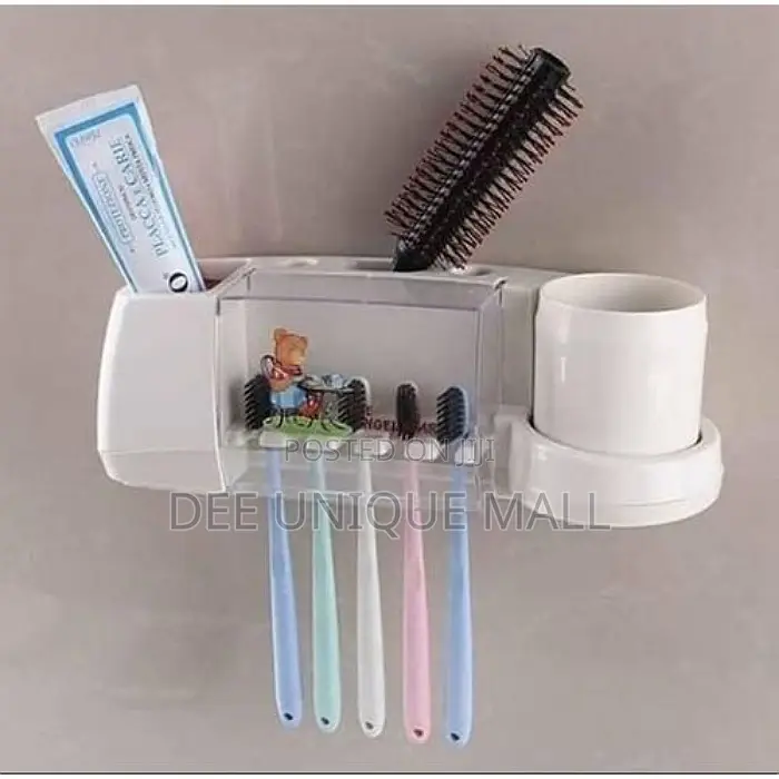 Wall Mounted Toothbrush and Toothpaste Holder
