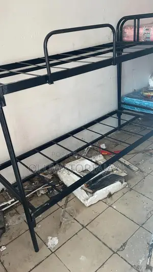 Student Double Bunk With Mattress and Pillows and Bedshett