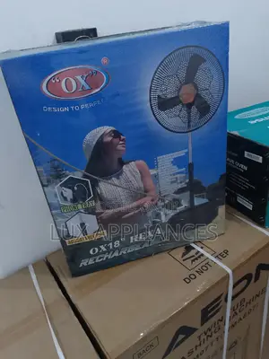 Digital LED Control Ox Standing Rechargeable Fan