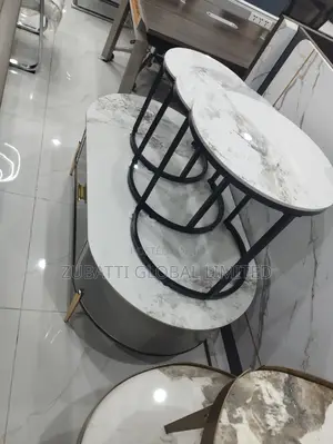 Foreign Center Table With Three Side Stool Table