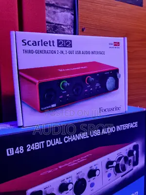 Focusrite Scarlett 2i2 Sound Card 3rd Gen Usb Audio Interfac
