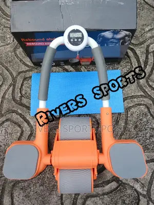 2in1 Elbow Auto Rebound Ab Wheel With Phone Holder And Timer