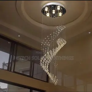 Modern Led Staircase Living Room Duplex Chandelier Light