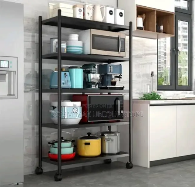 5 Step Multipurpose Foldable Storage With Wheel(Metal)