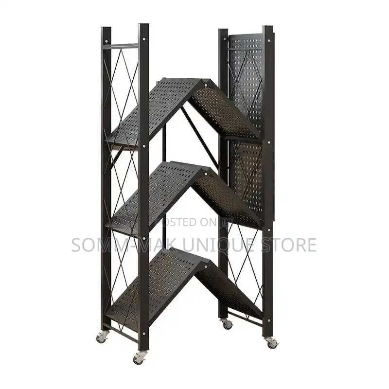 5 Step Multipurpose Foldable Storage With Wheel(Metal)