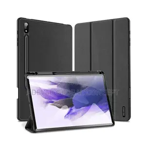 PU Leather Case for Samsung Galaxy Tab S9 Plus 12.4 - Black