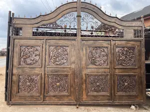 Curly Rosette Wrought Iron Gate