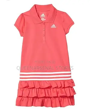 Adidas Girls Short Sleeve Polo Dress -- 6yrs