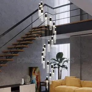 Crystal Chandelier Staircase Pendant Lamp