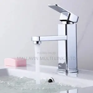 Chrome Polished Hot/Cold Mixer Sink Water Tap Basin