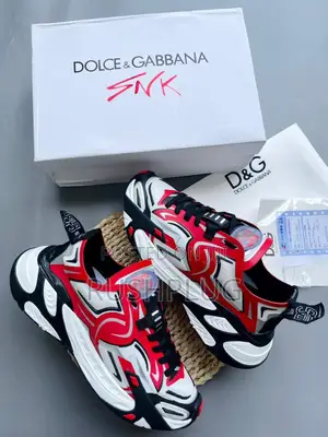 Top Quality Dolce Gabbana Red Sneakers