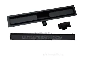 Black Tiles Insert Floor Drain Side Discharge