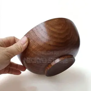 14cm Wide Natural Hardwood Wooden Bowl