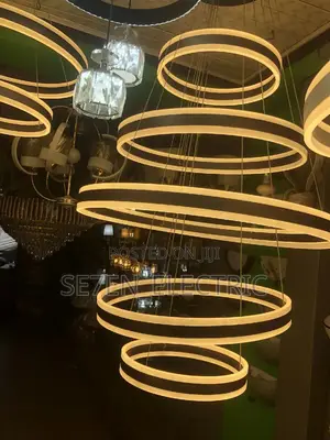 Led Chandeliers 5 Tier Dropping Light