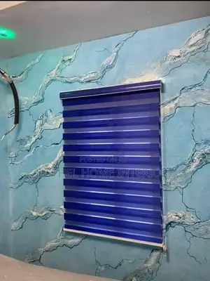 Day and Night Blue Window Blinds