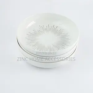 Sabichi 4pc Silver Sunburst Pasta Bowls