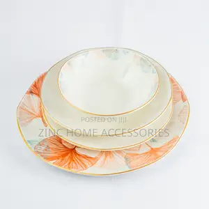 Oms 24pc Fiore Porcelain Dinner Set