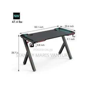 Gaming Desk With LED Lighting