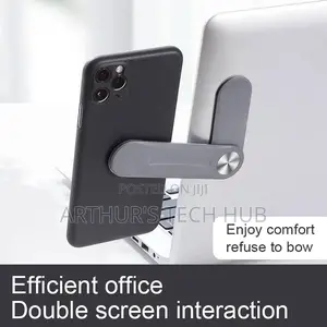 Side Mounted Phone Extension Holder for Laptop