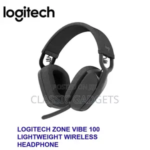 Logitech Zone Vibe 100 Lightweight Wireless Headset With Mic