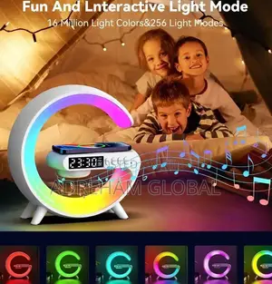 G63 6in1 LED Lamp With Wireless Phone Charger,Bluetooth