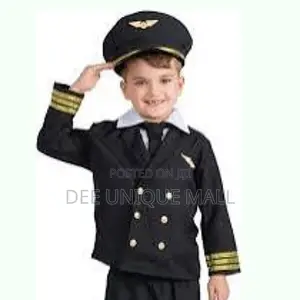Kids Pilot Costume Navy Blue Color